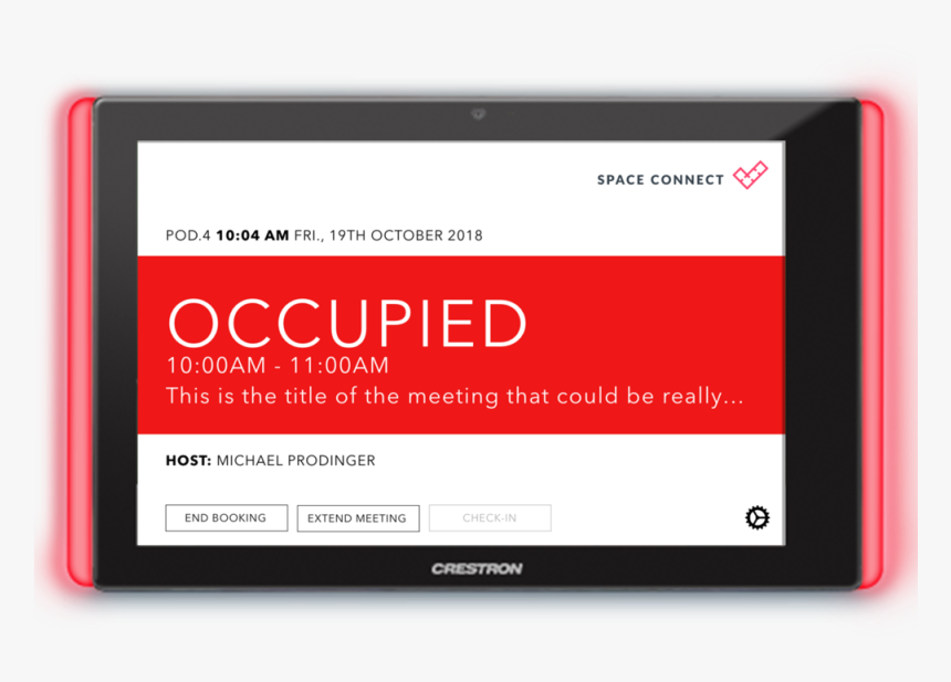 Crestron Room Unavailable - Display Device, HD Png Download, Free Download