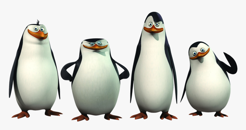 4 Penguins From Madagascar, HD Png Download, Free Download