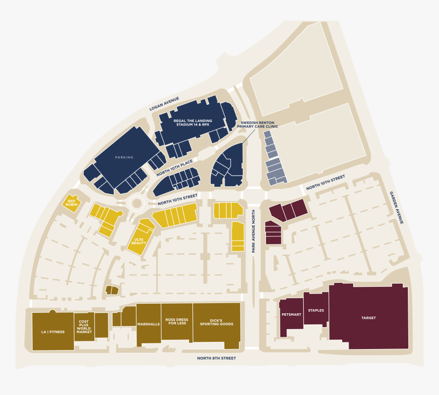 Renton Landing Map, HD Png Download, Free Download