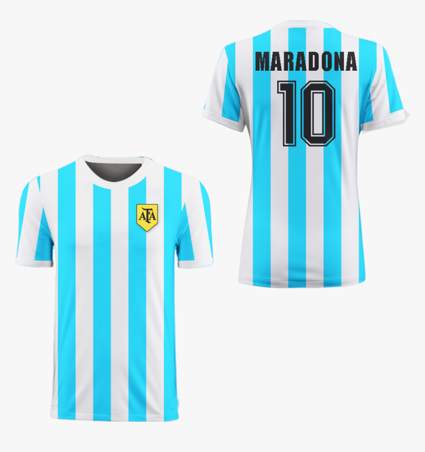 Diego Maradona 10 Argentina Soccer Jersey Colors - Active Shirt, HD Png Download, Free Download
