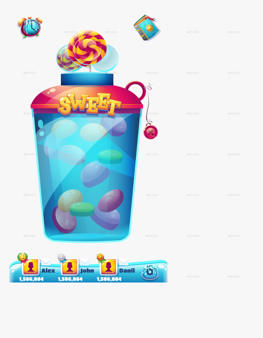 Sweet World Mobile Gui Pack Clipart , Png Download, Transparent Png, Free Download