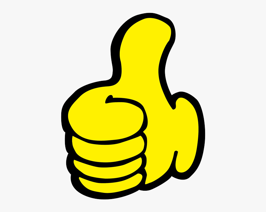 Like Png - Thumbs Up Cartoon Yellow, Transparent Png, Free Download