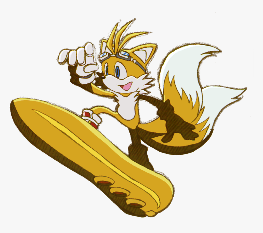 Sonic Riders Png Tails , Png Download - Tails Sonic Riders, Transparent Png, Free Download