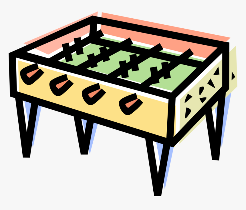 Vector Illustration Of Fuzball Foosball Table Football - Foosball Clipart, HD Png Download, Free Download