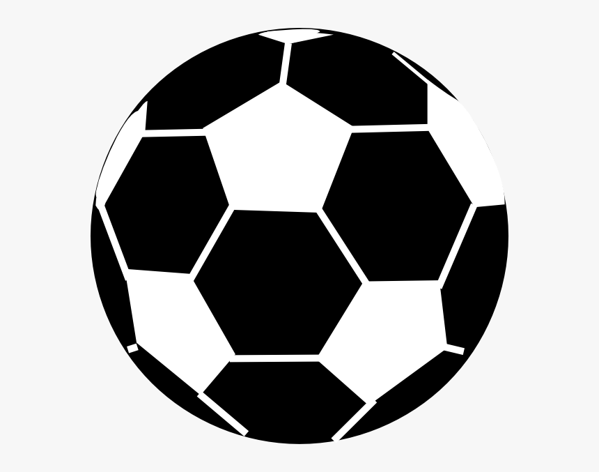 Football Black And White Clip Art - Black And Yellow Ball, HD Png Download, Free Download