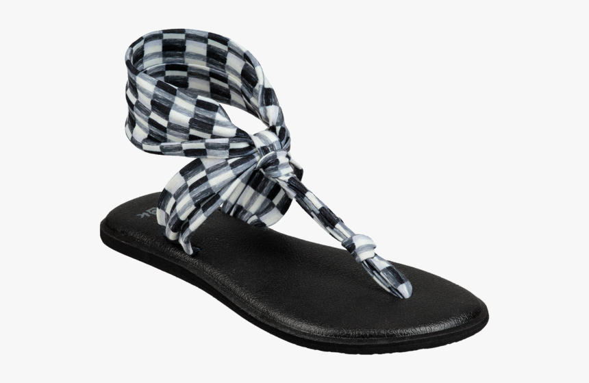 Oakwood Check Black Grey - Flip-flops, HD Png Download, Free Download