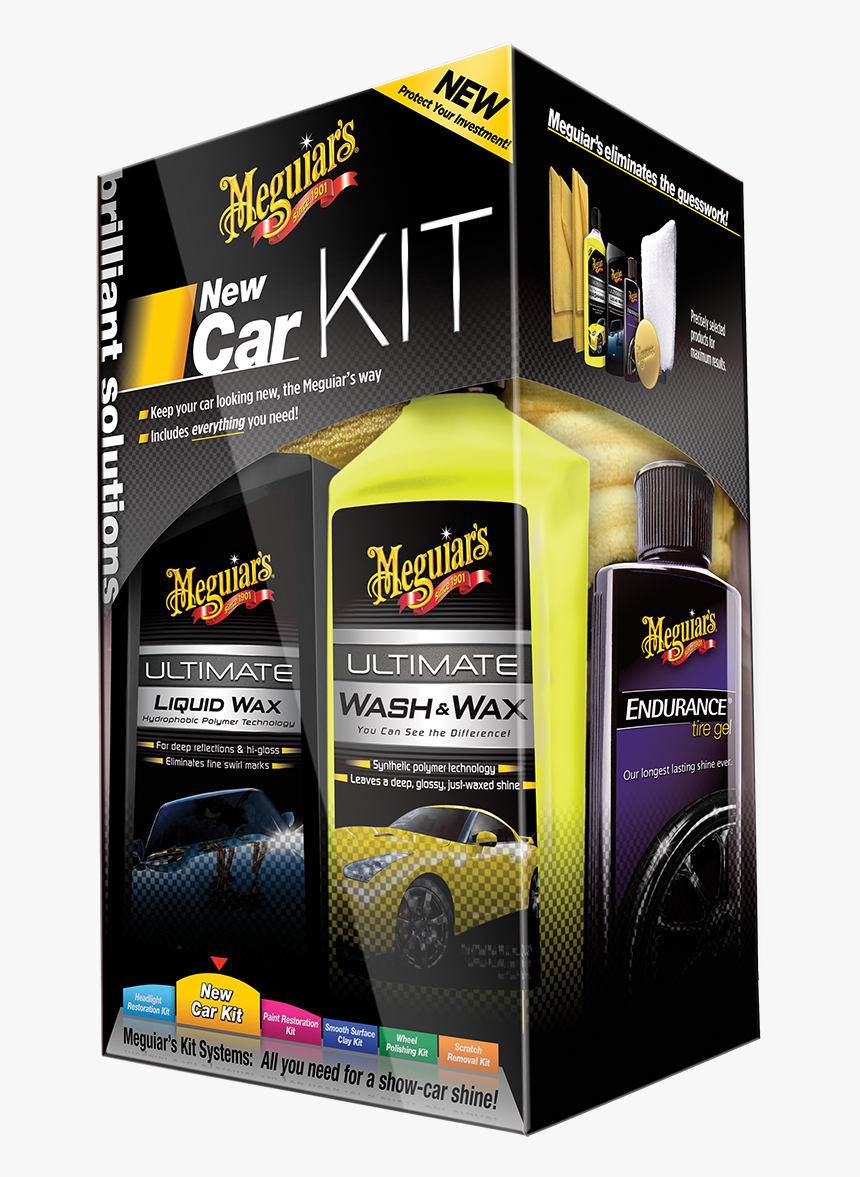Meguiars Brilliant Solutions New Car Kit, HD Png Download, Free Download