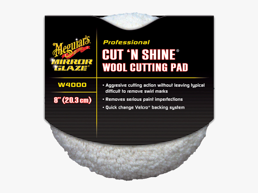 Transparent Meguiars Logo Png - Double Sided Wool Buffing Pad, Png Download, Free Download