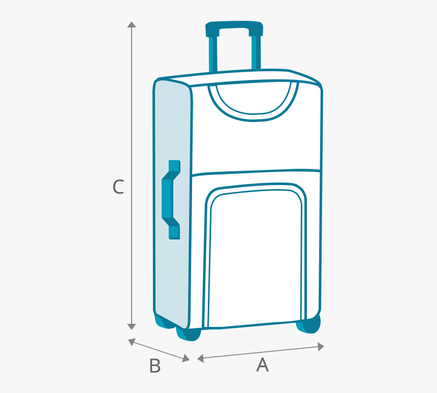 Baggage - Korean Air Suitcase Size, HD Png Download, Free Download