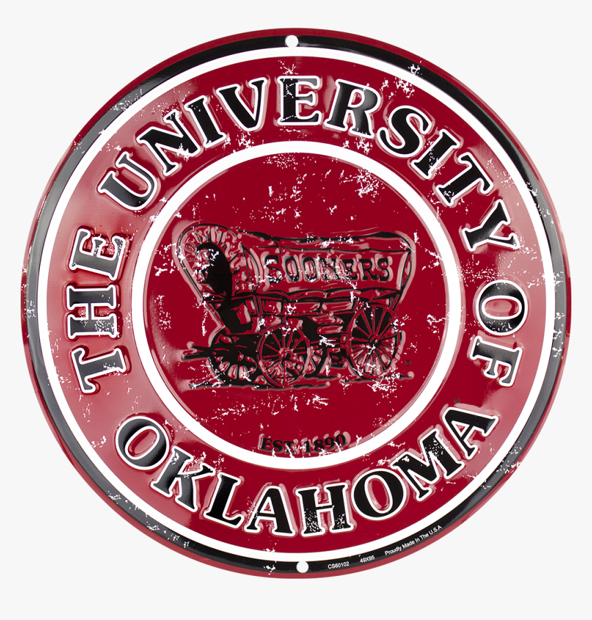 Oklahoma Sooners Circle Sign - Oklahoma Sooners Football, HD Png Download, Free Download