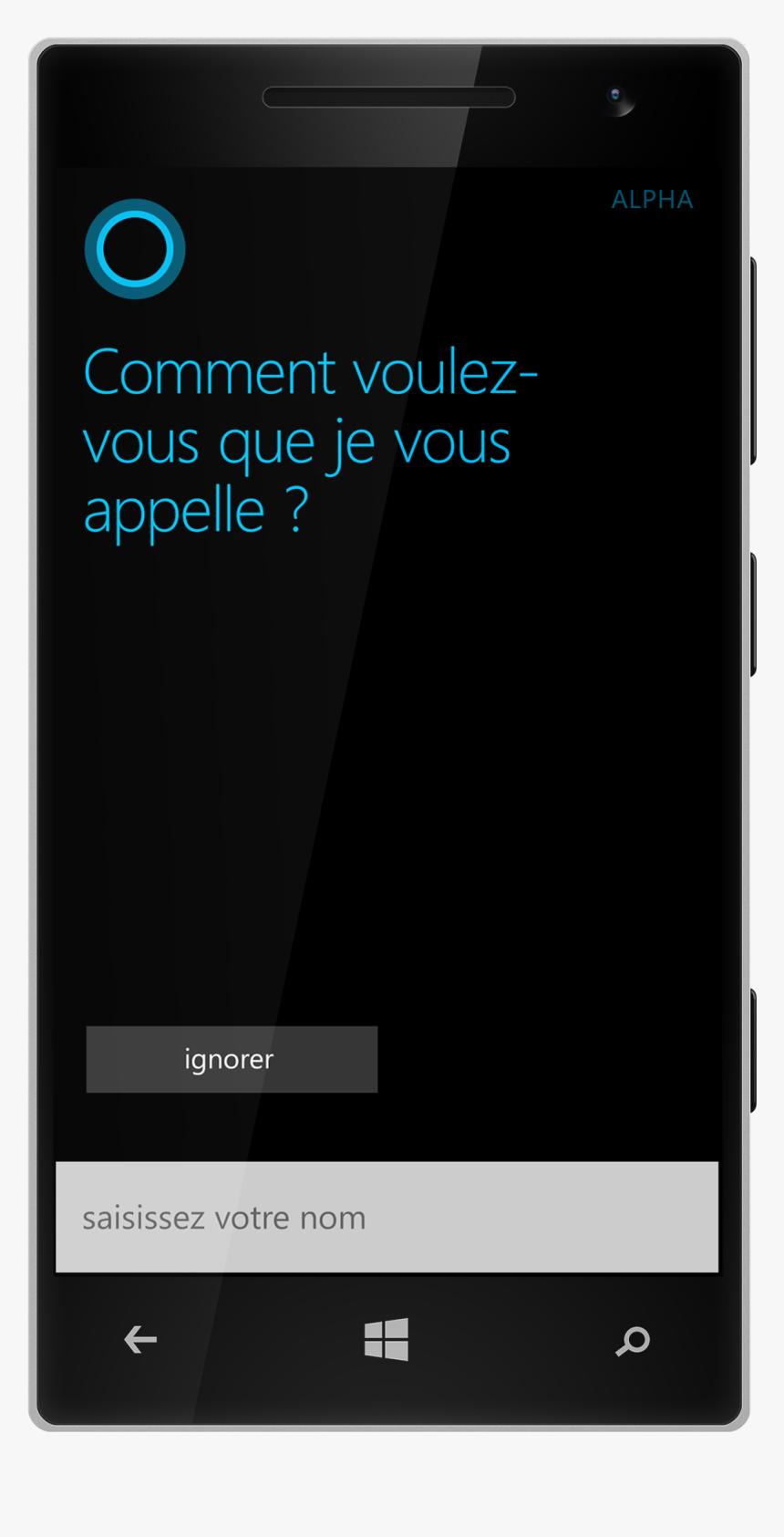 Cortana Firstrun Typephonetic 01 Fr-fr - Smartphone, HD Png Download, Free Download