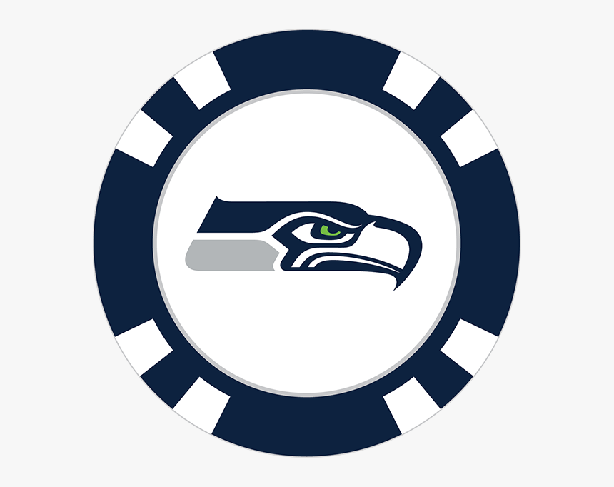Seattle Seahawks Poker Chip Ball Marker - Transparent Background Poker Chips Png, Png Download, Free Download