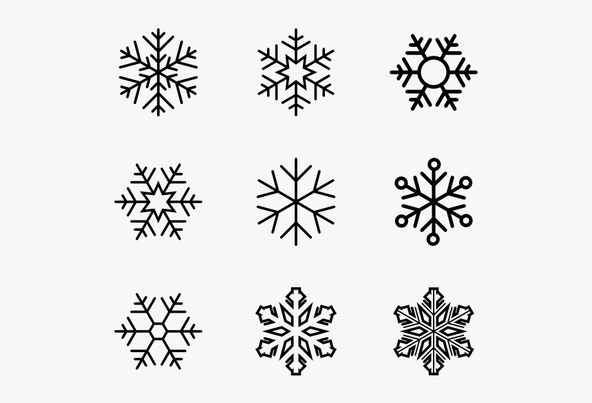 Snowflakes - Snowflake Icons, HD Png Download, Free Download