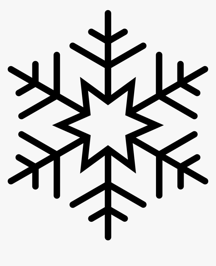 Outline Of Snowflake , Png Download - Snowflake Vector Icon Png, Transparent Png, Free Download