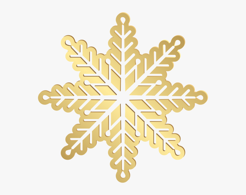 Gold Clip Art Image - Transparent Background Snowflake Png, Png Download, Free Download