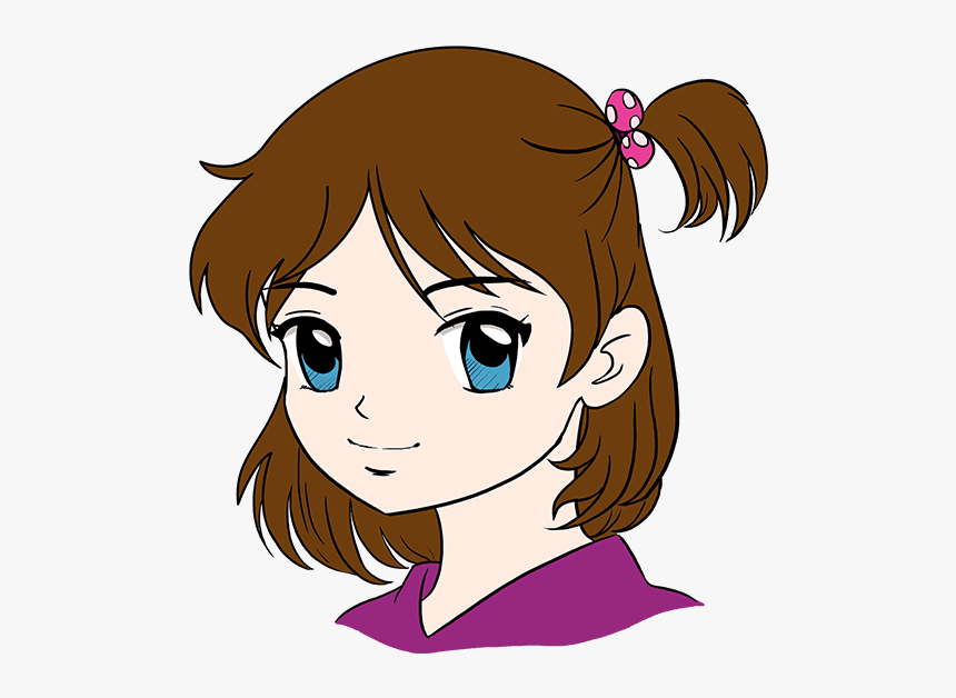 How To Draw Anime Girl Face Easy Step By Step Drawing Faces Hd Png Download Kindpng