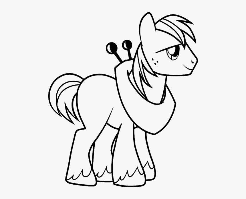 Just Right Click And Save Off This Big Mac Outline - My Little Pony Big Coloring, HD Png Download, Free Download