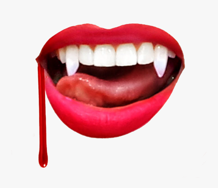 Ftestickers Fangs Vampireteeth Mouth Lips Horror Creepy - Horror Mouth Png, Transparent Png, Free Download