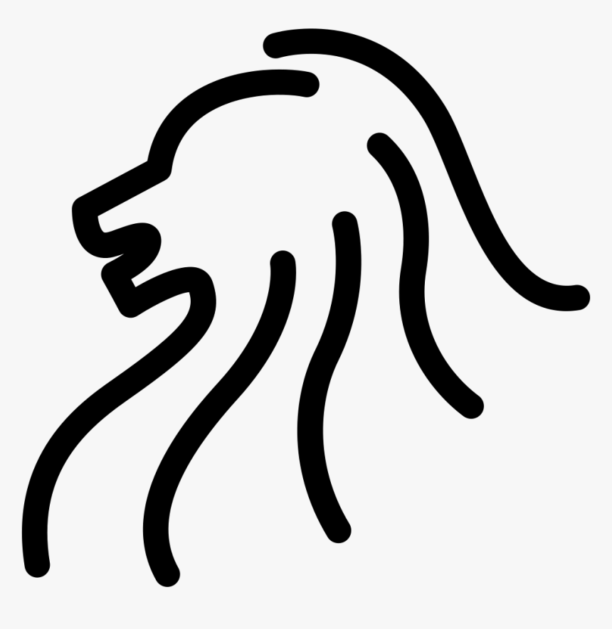 Lion Head Side View Outline - Lionhead Rabbit, HD Png Download, Free Download