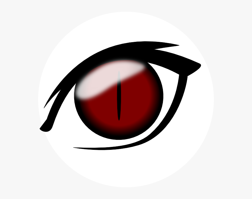 Anime Eye1 Svg Clip Arts - Red Anime Eyes Transparent Background, HD Png Download, Free Download