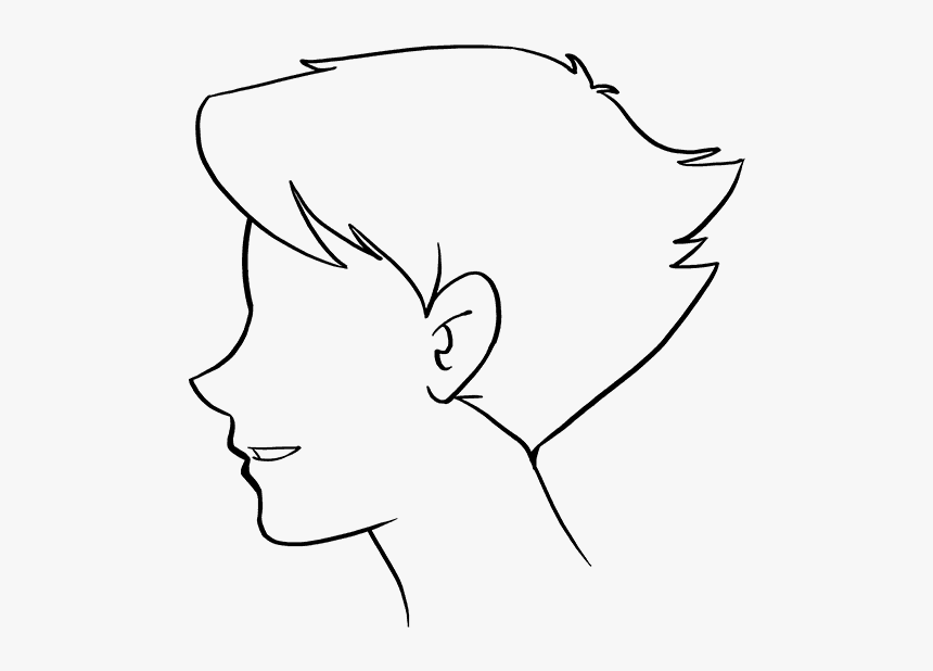 Featured image of post How To Draw Anime Face Boy How to draw an anime head in profile front and 3 4 views