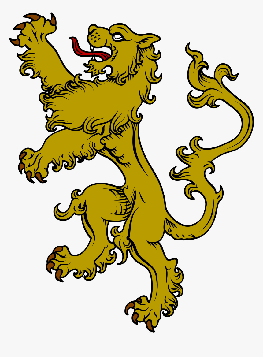 Coat Of Arms Lion Png - Lion Coat Of Arms Symbol, Transparent Png, Free Download
