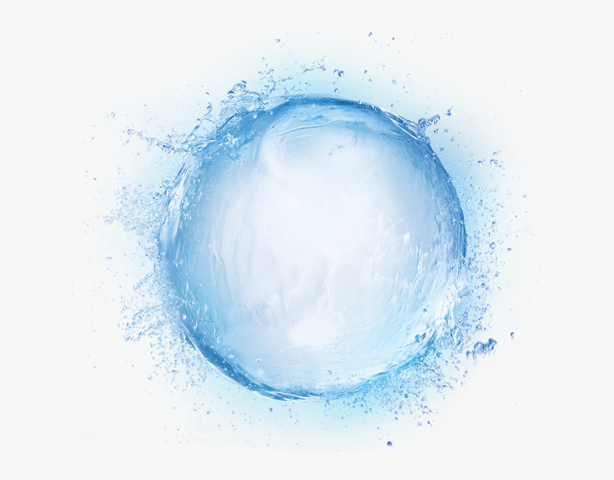 Water Drop Transparency And Translucency Headset - Transparent Background Water Ball Png, Png Download, Free Download