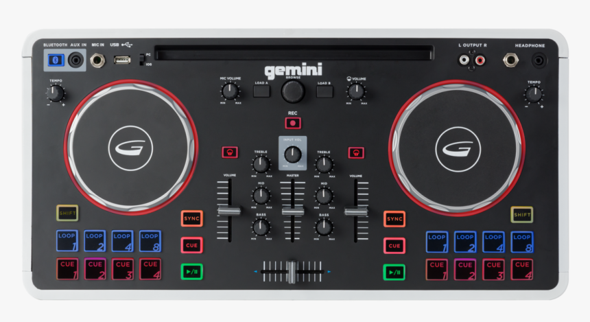 Portable Dj Mixer With Bluetooth Speaker - Gemini Dj Mix 5000, HD Png Download, Free Download