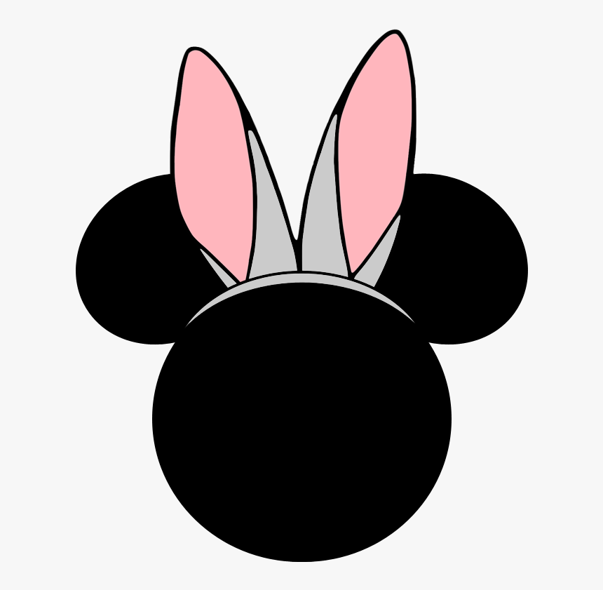 Mickey Mouse White Bunny Ears - Clipart Mickey Mouse Head, HD Png Download, Free Download
