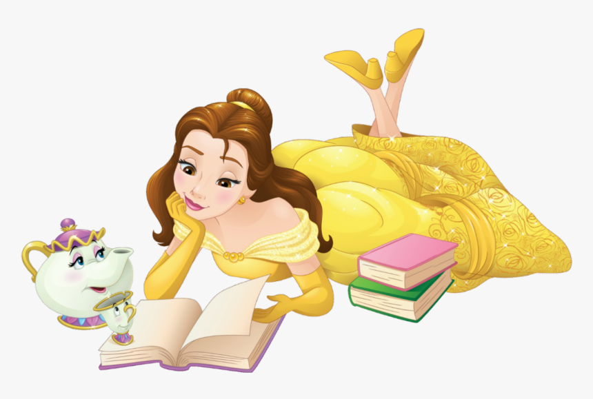 “ Nuevo Artwork/png En Hd De Belle - Princess Reading A Book, Transparent Png, Free Download