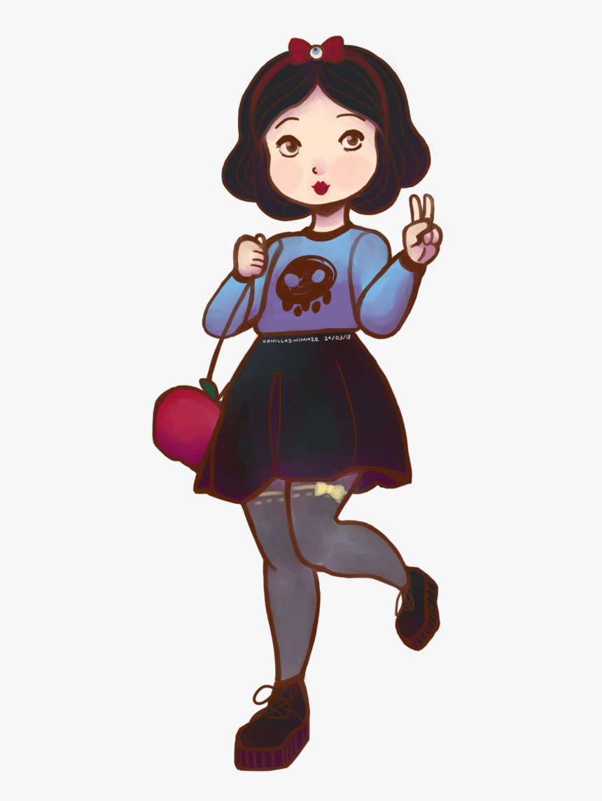 Pastel Goth Princesses Snow White By Vanillaswimmer - Dibujos Tumblr De Disney, HD Png Download, Free Download