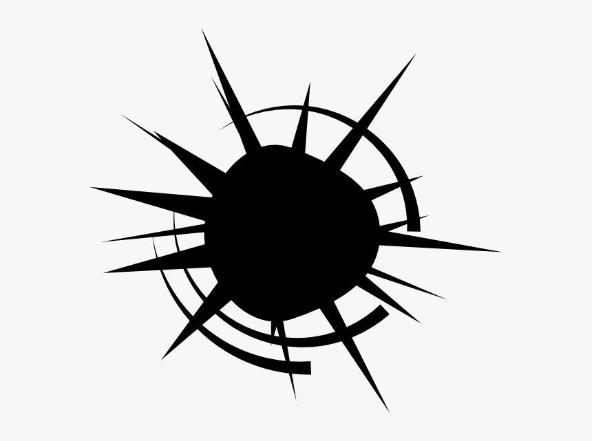 Drawing Clip Art - Transparent Bullet Hole Vector, HD Png Download, Free Download