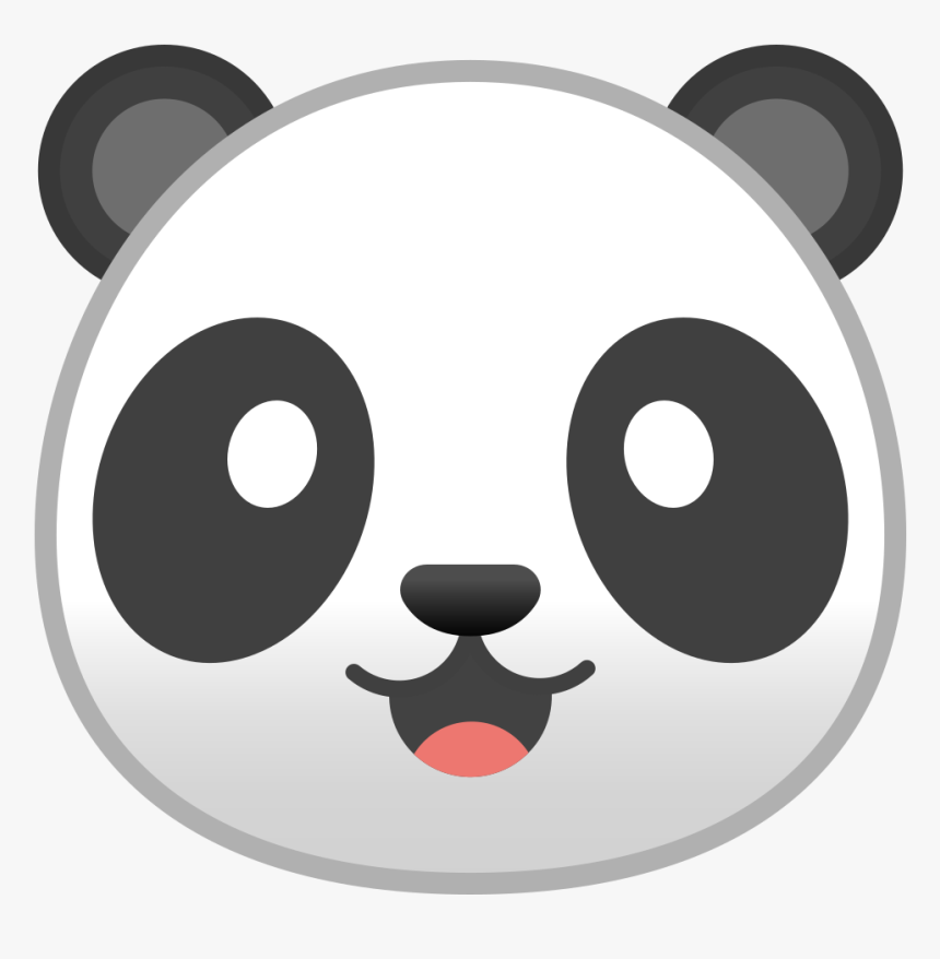 Panda Face Icon - Whatsapp Panda Emoji, HD Png Download, Free Download