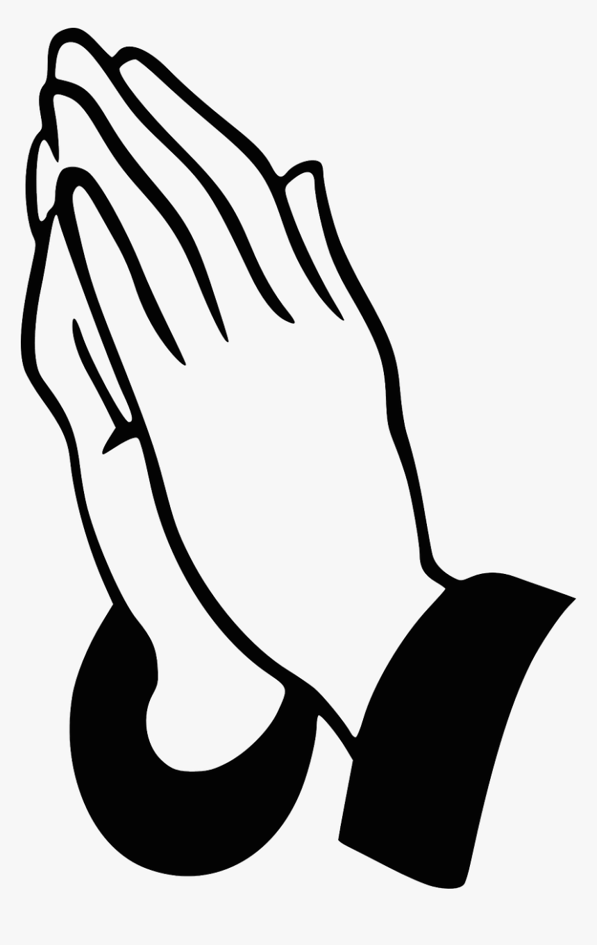 Praying Hands Clipart Black And White, HD Png Download, Free Download
