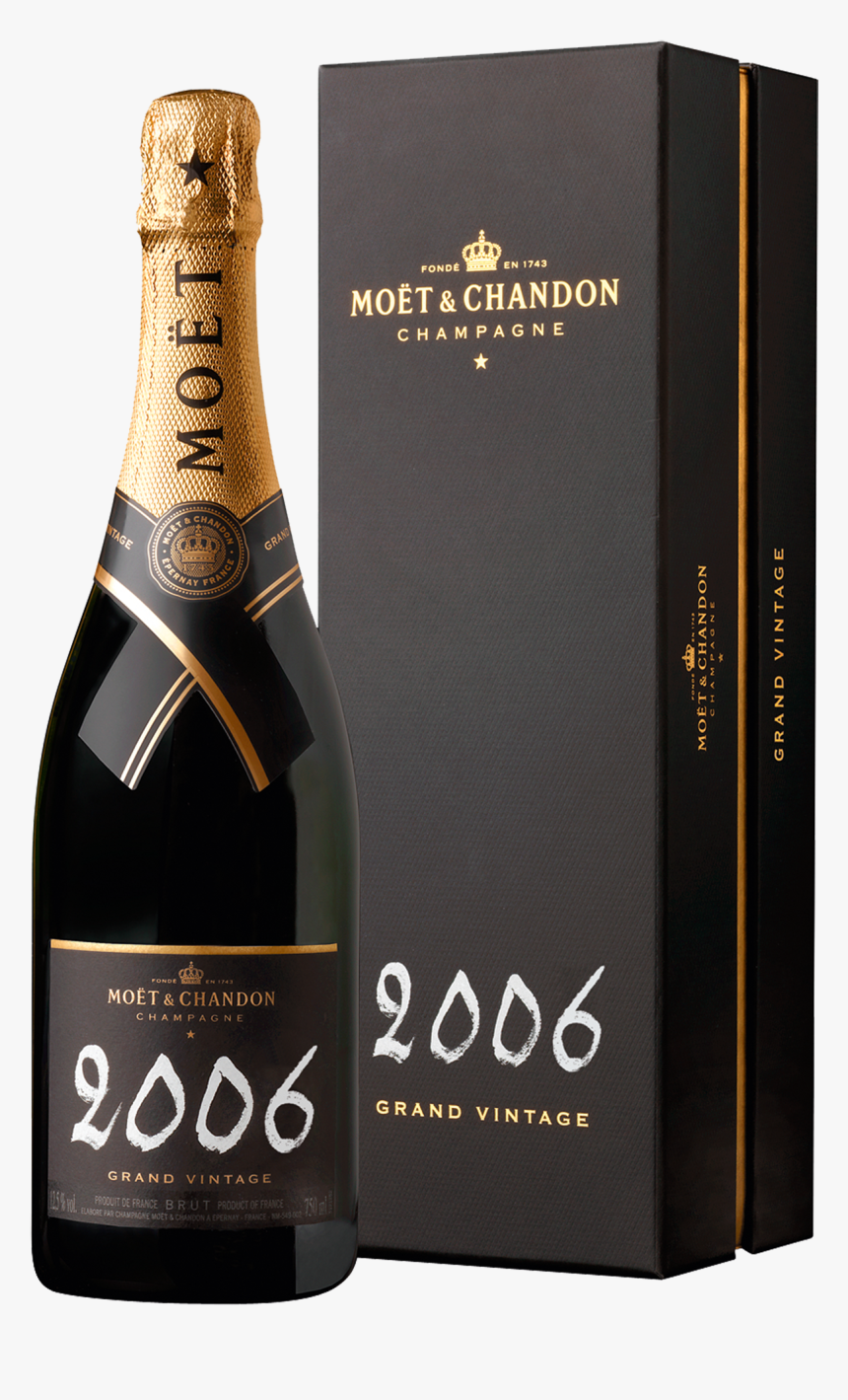 Moët & Chandon Grand Vintage Champagne 2009 Bottle - Glass Bottle, HD Png Download, Free Download