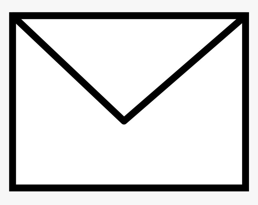 Black & White Envelope, HD Png Download, Free Download