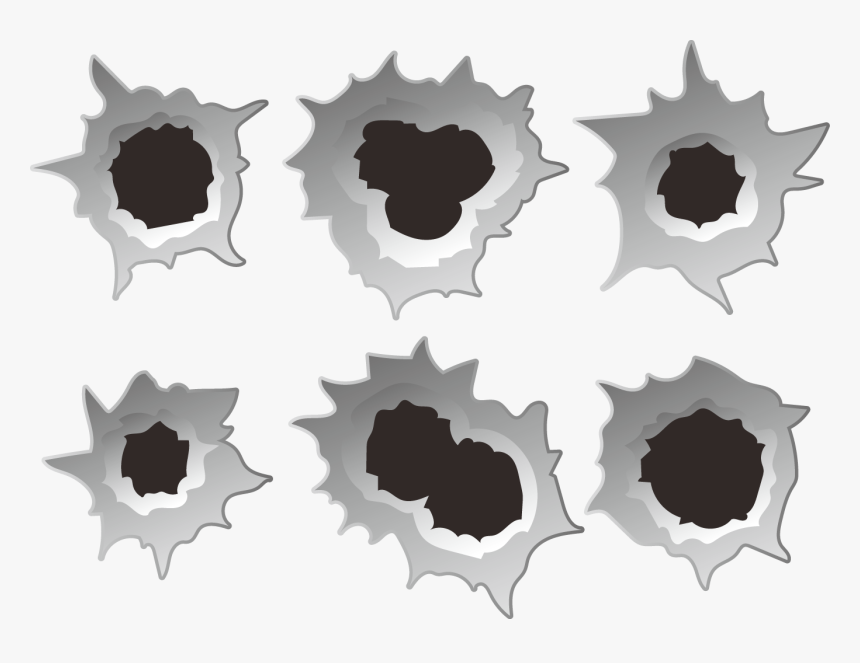 Bullet Holes Png Pic - Vector Bullet Hole Png, Transparent Png, Free Download