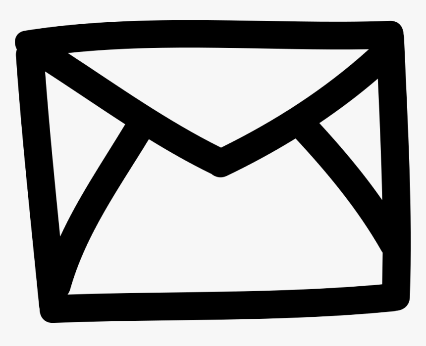 Mail Envelope Back Hand Drawn Outline, HD Png Download, Free Download