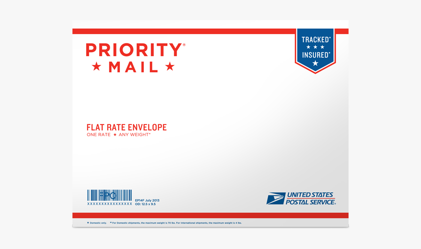 Priority Mail Mailing Envelope, HD Png Download, Free Download