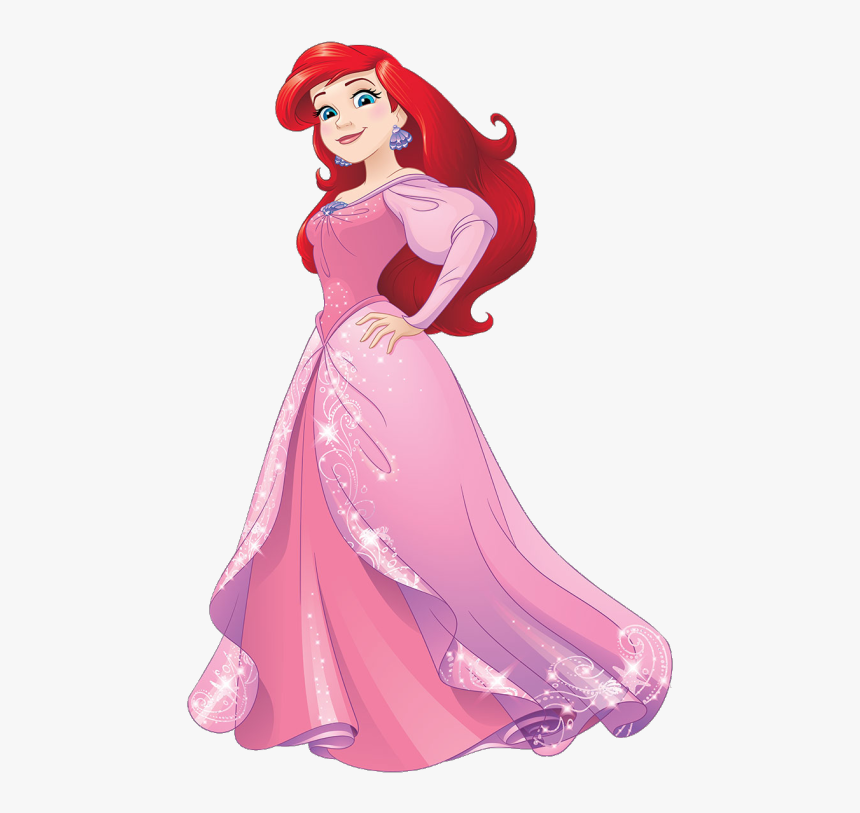 Ariel Redesign Kulay-rosas - Ariel Little Mermaid Princess, HD Png Download, Free Download