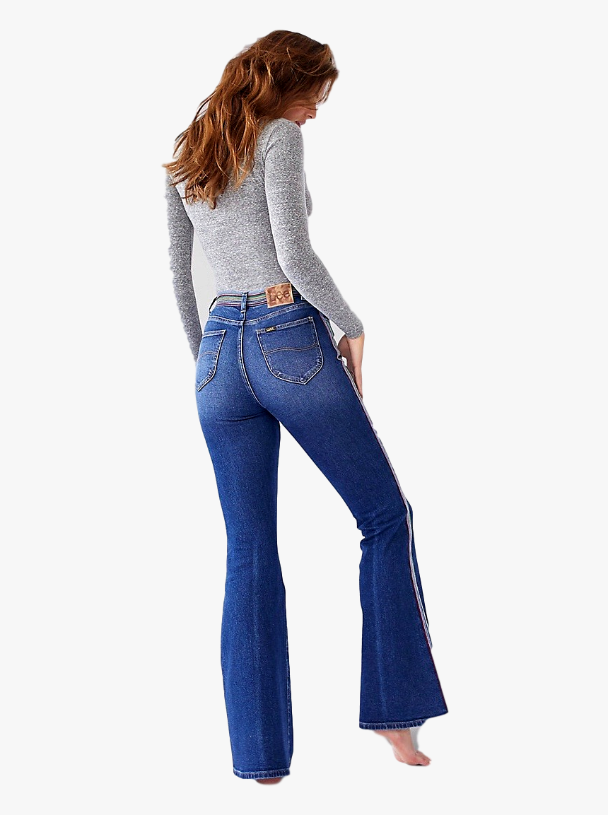 Vintage Lee Flare W/ Rainbow - Lee High Rise Flare Jeans, HD Png Download, Free Download