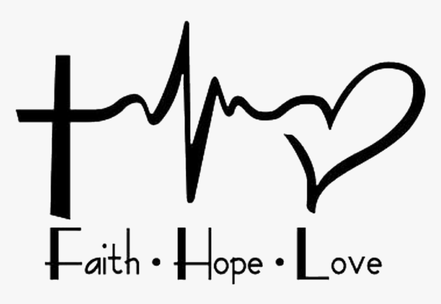 Clip Art Faith Hope Love Clipart - Love Heart Beat Tattoo, HD Png Download, Free Download