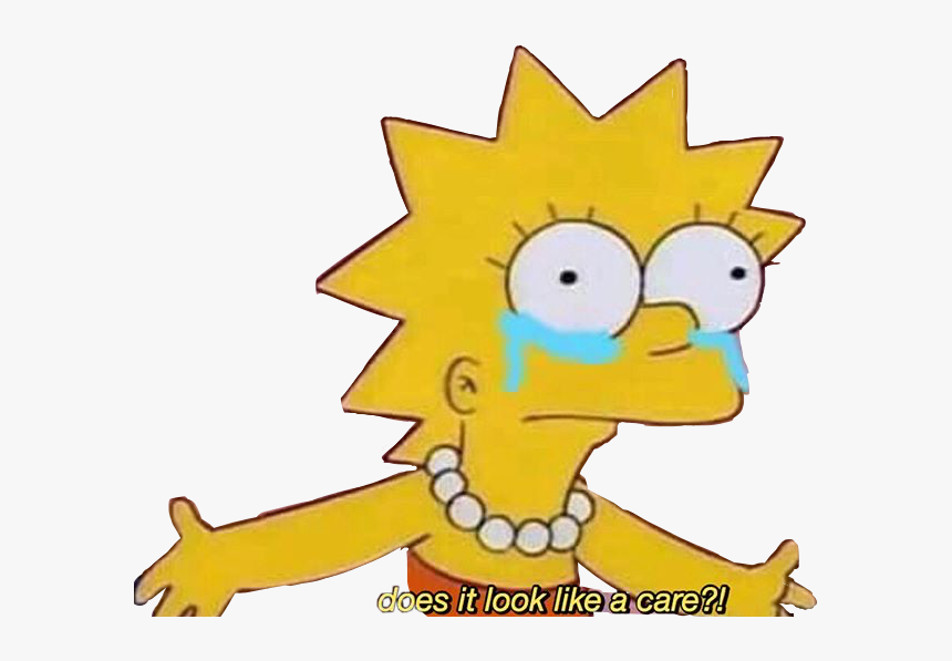 #grunge #aestetich #disney #tumblr #fuck #boyfriend - Lisa Simpson Tears Meme, HD Png Download, Free Download