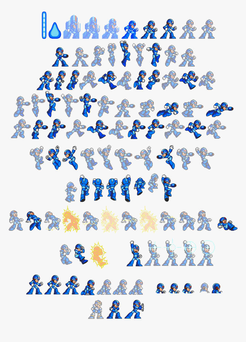Mega Man Sprite Png - Megaman X Sprites Png, Transparent Png, Free Download