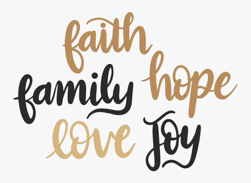 Clip Art Royalty Free Library Hope Love Digital Download - Calligraphy, HD Png Download, Free Download