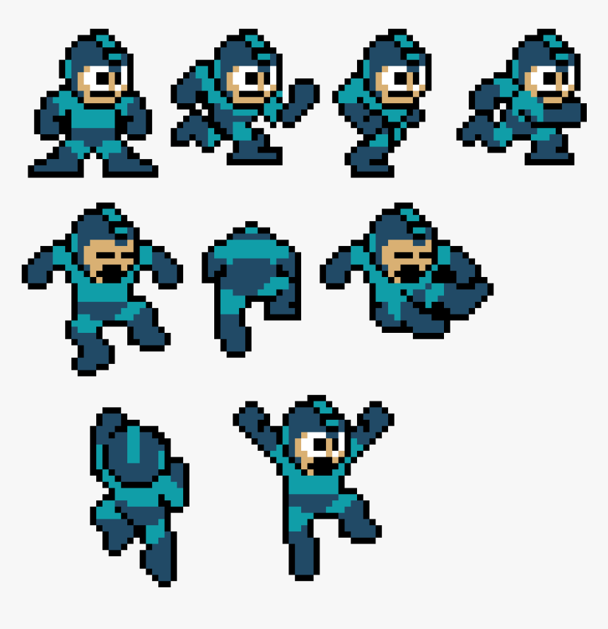 Mega Man Jump Sprite, HD Png Download, Free Download