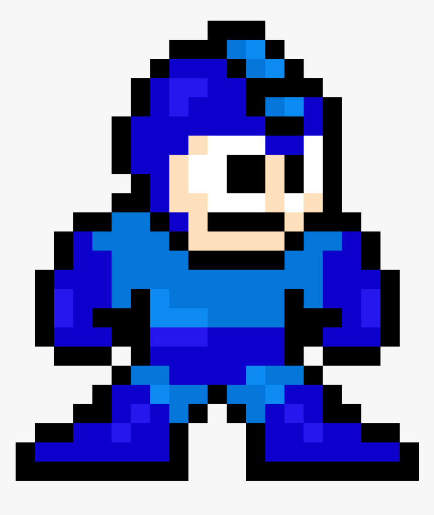 Mega Man Sprite With Shading - Mega Man Piskel, HD Png Download, Free Download