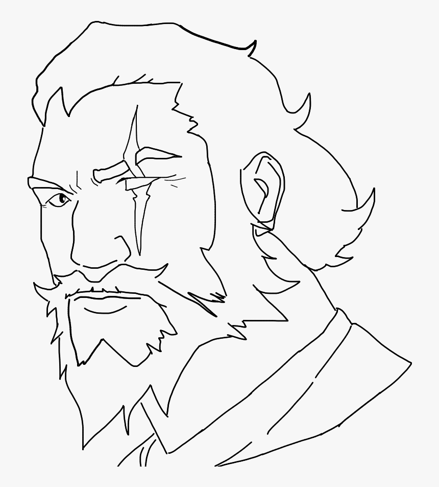 #reinhardt #overwatch #freetoedit - Line Art, HD Png Download, Free Download