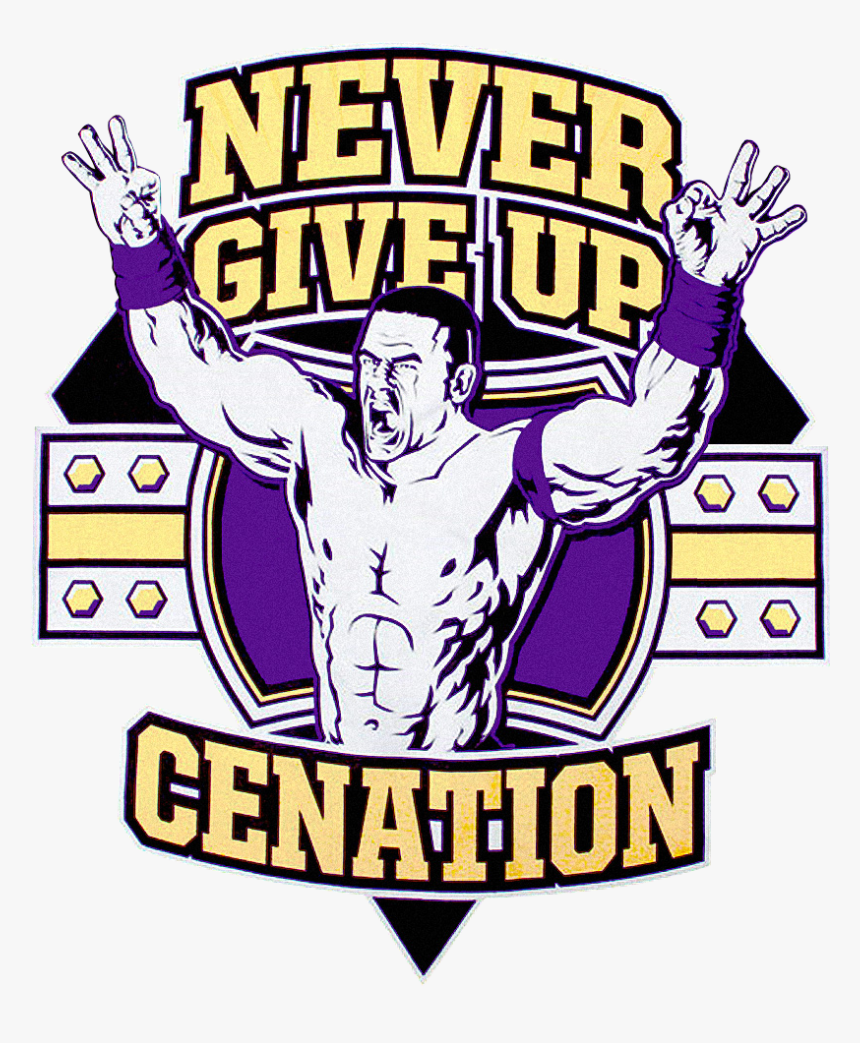 Transparent Wwe Nameplate Png - Never Give Of Of John Cena, Png Download, Free Download