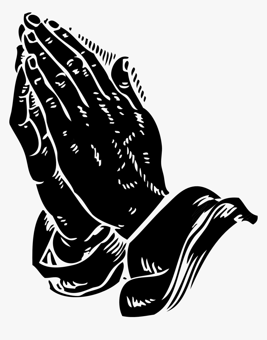 Pray Clipart Prayer Hand - Blue Praying Hands Png, Transparent Png, Free Download